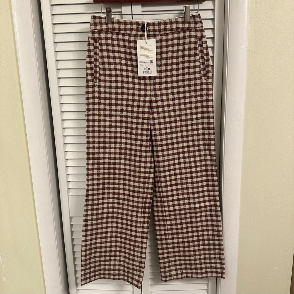 NWT Sezane Martin Crop Trousers